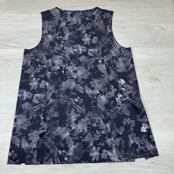 ATHLETA Refined Zephyr Athletic Tank Top Size Small Black Floral - Picture 2 of 4
